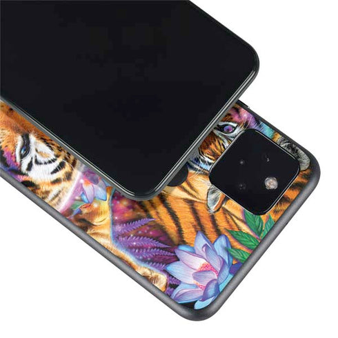 Daydream Galaxy Tigers by Sheena Pike Google Pixel 5a Skin